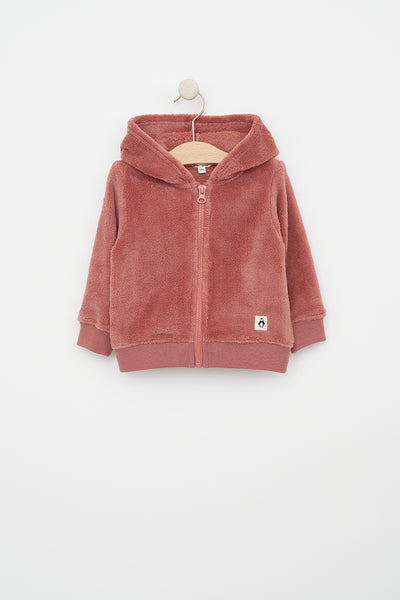 Batela Chaqueta de bebe fabricada en tejido teddy polar con capucha Grandes ahorros