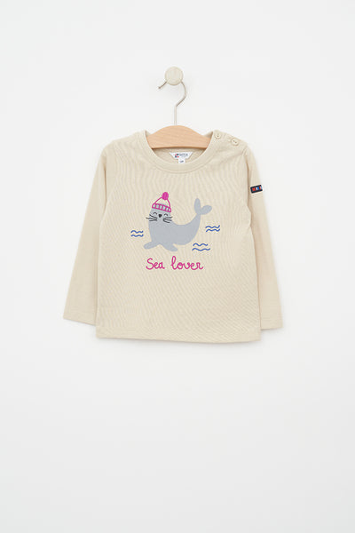 Batela Camiseta para bebé fabricada en tejido de algodón de 220gr En oferta