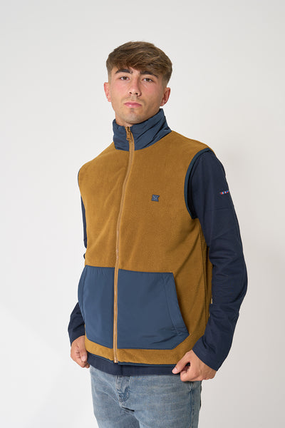 Batela Chaleco para hombre con cuello elevado reversible Promoción trimestral