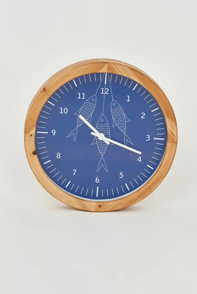 Batela Reloj de Pared con Diseño de Peces - Estilo Náutico Ahorra y exporta
