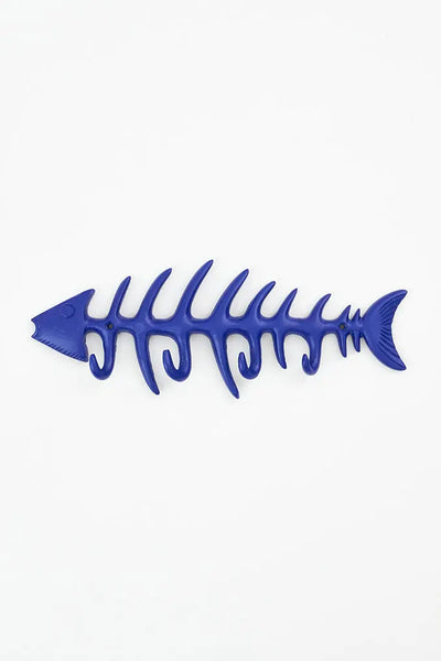 Batela Perchero de Metal con Espinas de Pez en Azul Oferta exclusiva