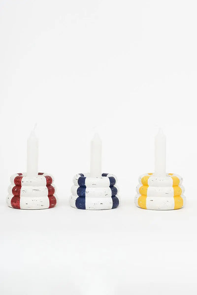 Batela Set de 3 Portavelas con forma de salvavidas de madera 2 - Batela Descuentos del mes