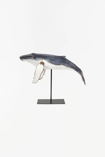 Batela Ballena de resina con base de metal. 46x36 cm - D2282 - Batela Precios de Black Friday