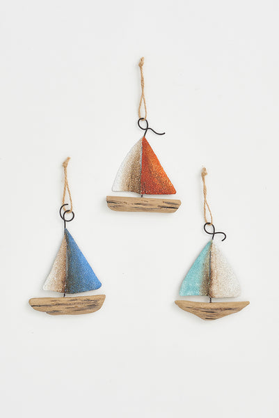 Batela Set de 3 Colgantes Decorativos Veleros de Madera - Encanto Náutico Ofertas