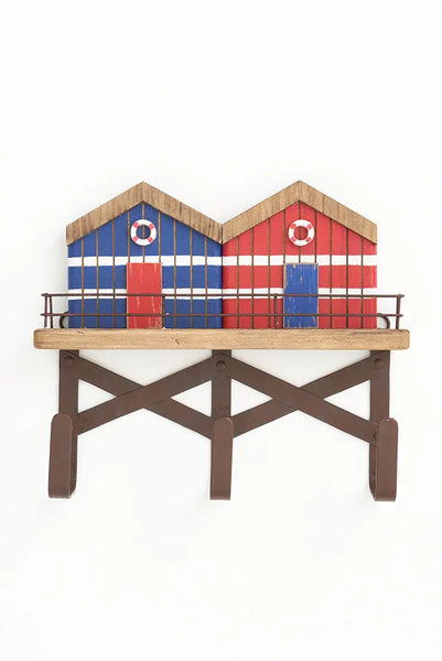 Batela Perchero de 3 perchas cabaña de pescador - Estilo náutico Envío gratis
