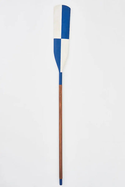 Batela Remo de Madera con Encanto Envejecido: Estilo Náutico en Azul y Blanco Promoción trimestral