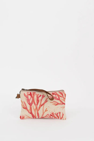 Batela Bolso Pequeño de Algodón y Cuero con Diseño de Alga Precio ultrabajo