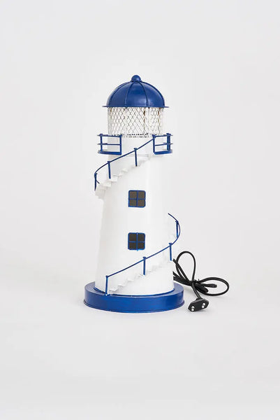 Batela Faro de Metal con LED de 38 5 cm ilumina y decora tu espacio Oferta exclusiva