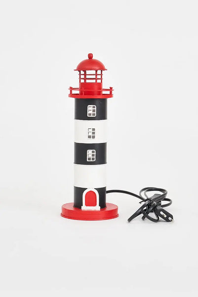 Batela Faro de Metal con LED de 29 cm: Iluminación Marina