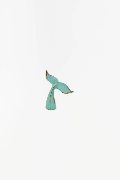 Batela Cola de ballena verde en resina. Decoración náutica Ofertas de temporada