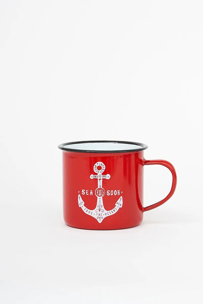 Batela Taza grande de metal ancla - Batela