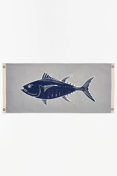 Batela Bandera serigrafia atún. Decoración náutica