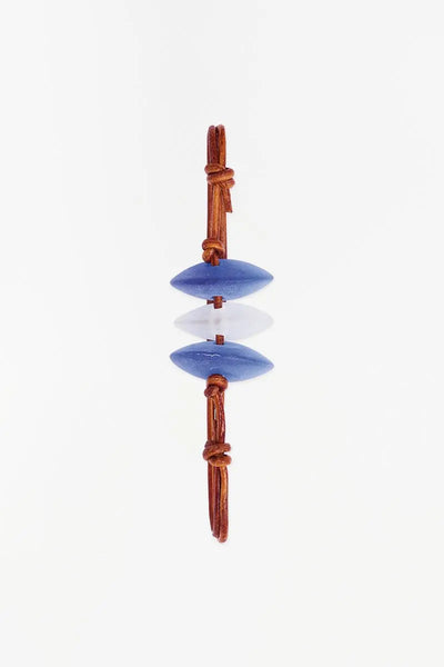 Batela Pulsera de seaglass azul - D6330A - Batela Precio ultrabajo