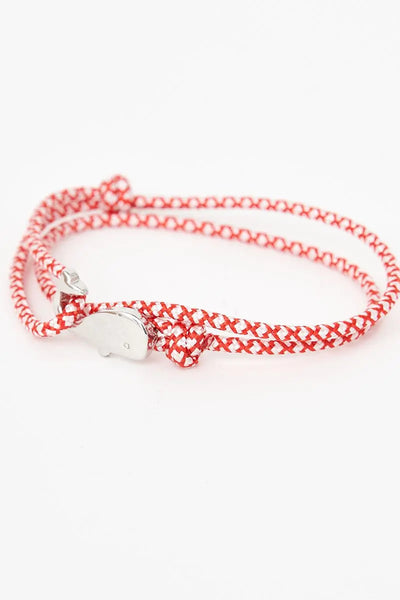 Batela Pulsera o brazalete en cuerda roja con ballena - Batela Gran oferta