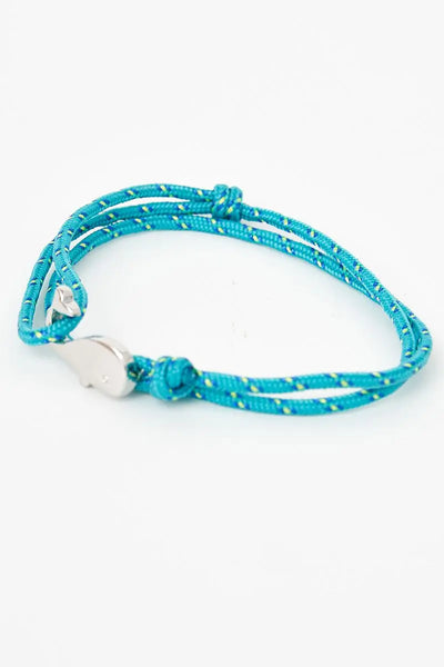 Batela Pulsera o brazalete en cuerda azul celeste con ballena - Batela Rebajas baratas