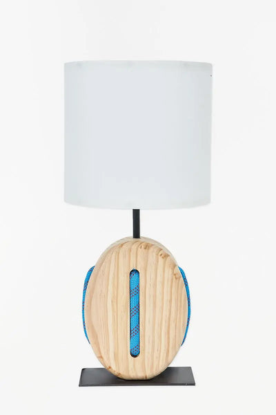 Batela Lámpara de madera y cuerda. Decoración náutica