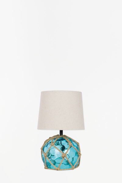 Batela Lámpara de mesa boya azul transparente - D1232A - Batela En oferta