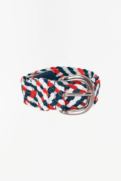 Batela Cinturón de piel de tres colores - D6909 - Batela