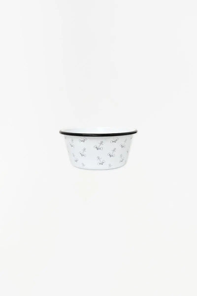 Batela Bol de metal esmaltado para mascota - D6969 - Batela Liquidación