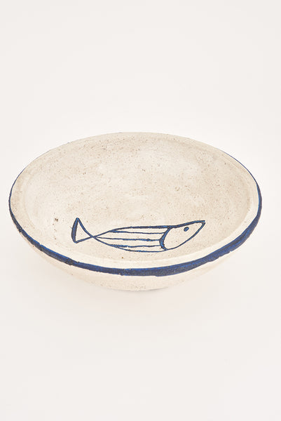 Batela Plato Hondo Pequeño con Pez - Estilo Terracota