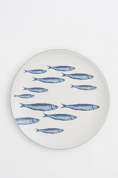 Batela Plato de cerámica Grande Banco de Sardinas - Estilo Marino y Práctico Mejor oferta
