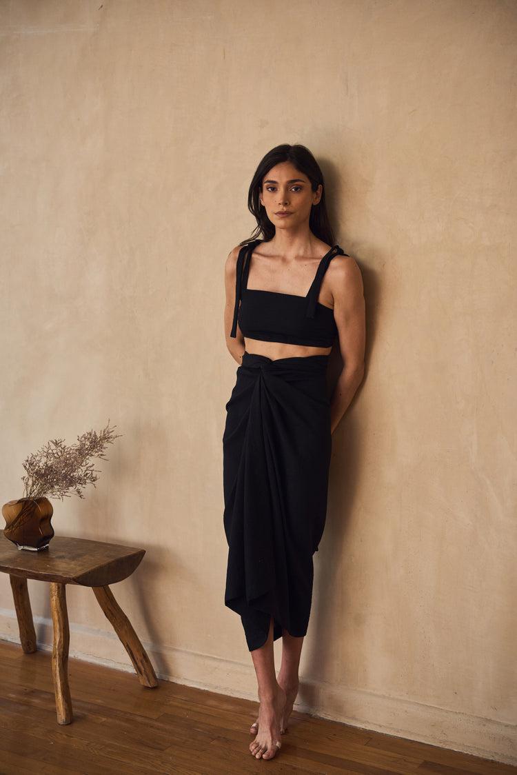 Camille Bali Black Tied Top Outlet online