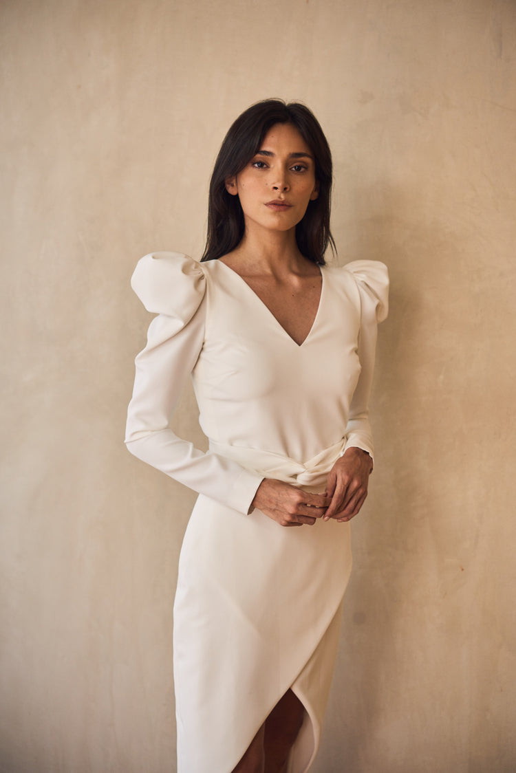 Camille Madrid White Dress Venta caliente