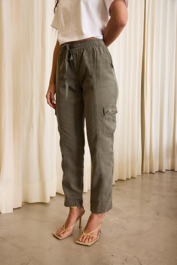 Camille Bodrum Olive Pants Envío gratis