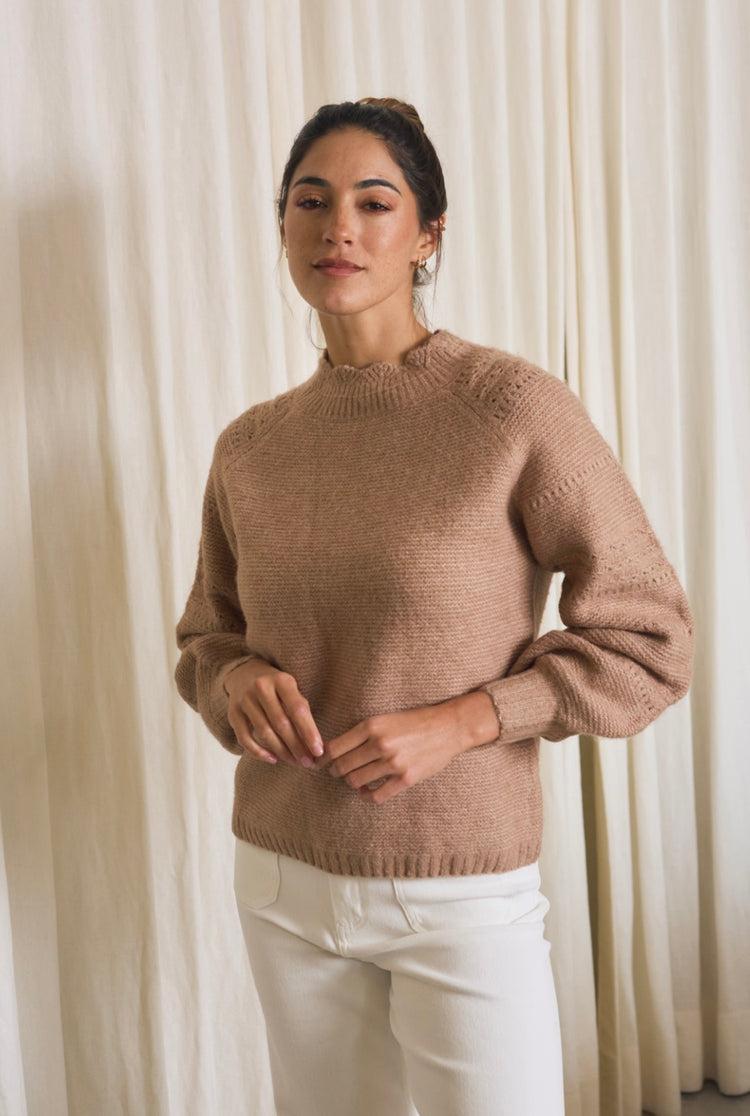 Camille Kyoto Rose Smoke Sweater Ofertas de temporada