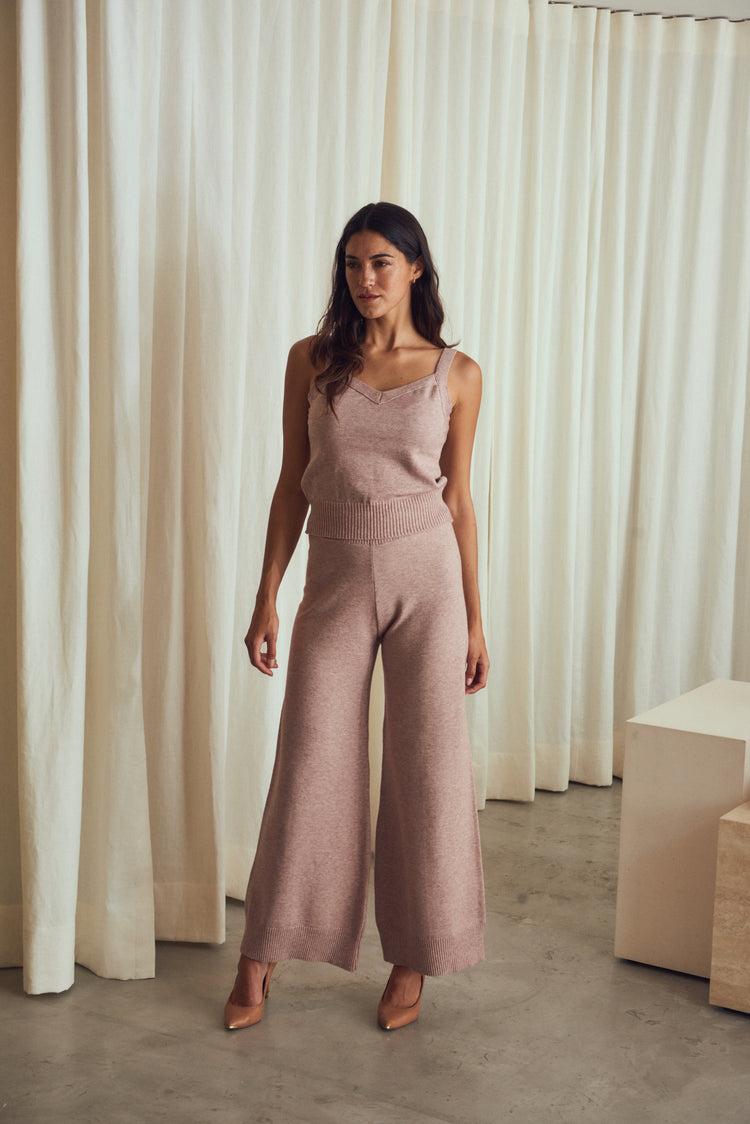 Camille Morocco Rose Knitted Top Libre de impuestos
