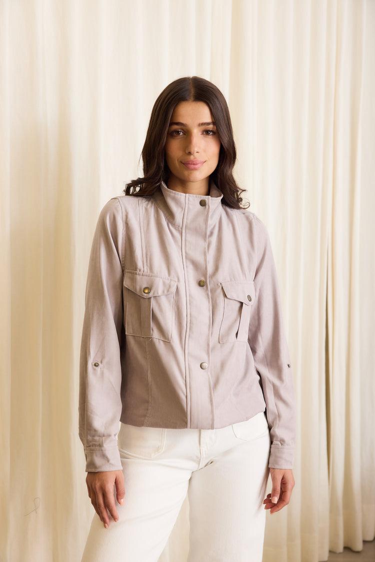 Camille Porto Lilac Jacket Outlet