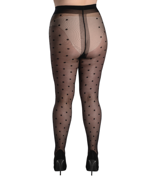 Cecilia de rafael Lyli 20 Den – Panty transparente con topos Ofertas