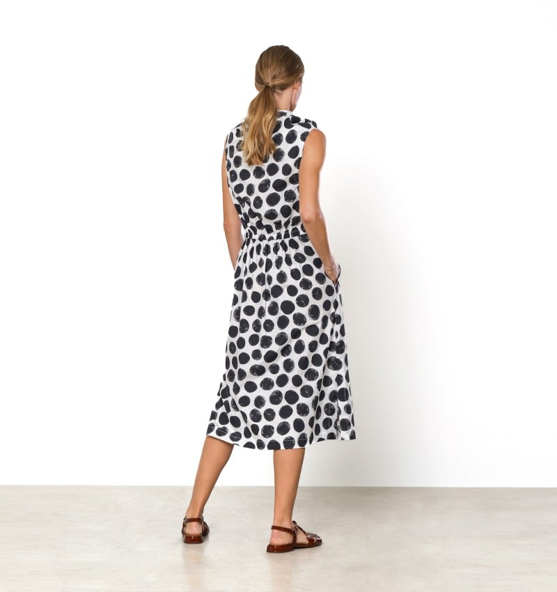 Chie mihara VESTIDO DAVITA BLANCO Y NEGRO Tienda de fábrica