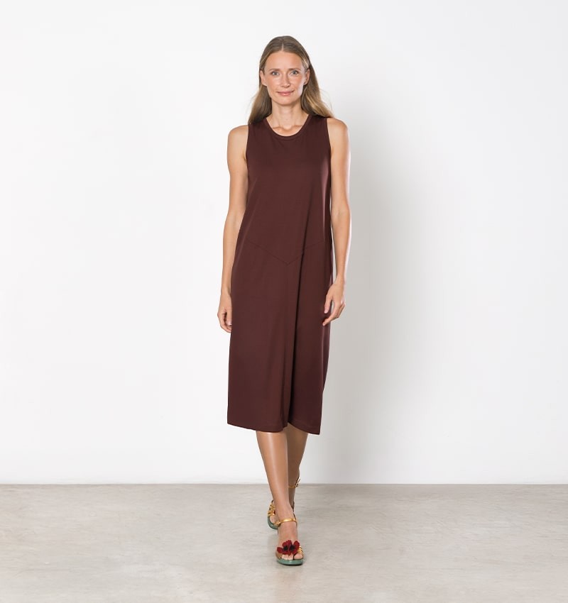 Chie mihara VESTIDO DORINE MARRON Ahorra y exporta