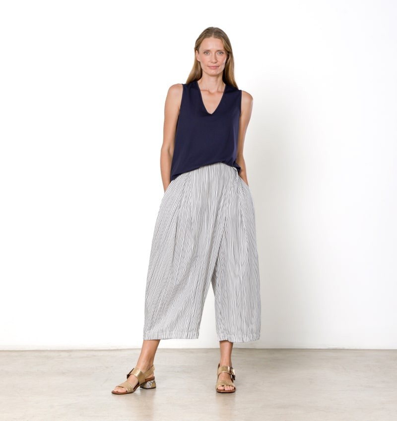 Chie mihara TOP TEKA AZUL MARINO Rebajas
