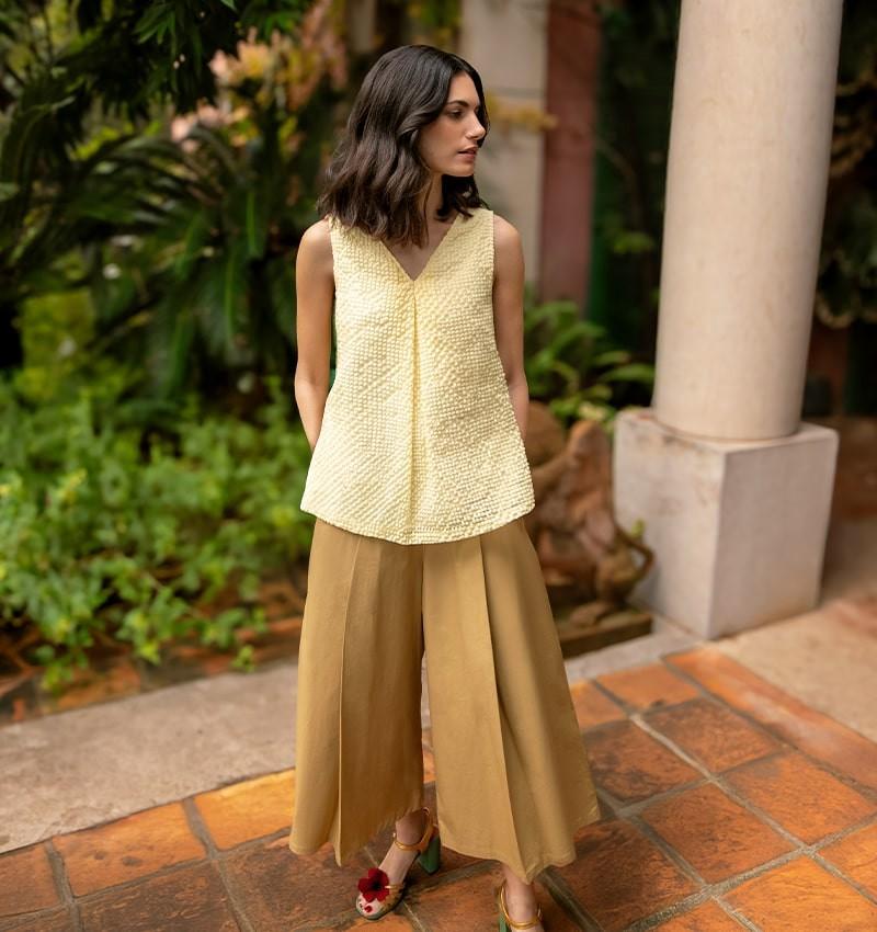 Chie mihara TOP TAIKO AMARILLO Los más vendidos
