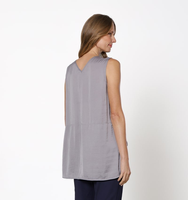 Chie mihara TOP TISHA GRIS Envío gratis