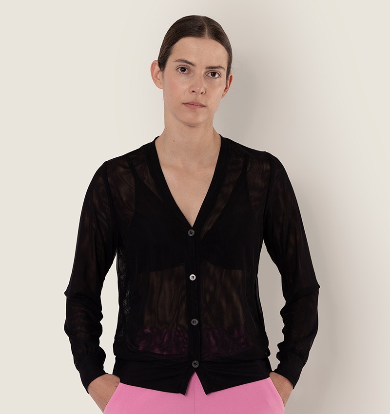 Chie mihara CARDIGAN CHILL NEGRO Liquidación
