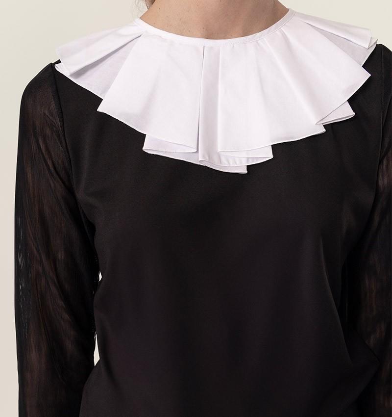Chie mihara TOP BILONGA BLANCO Y NEGRO Tienda de fábrica
