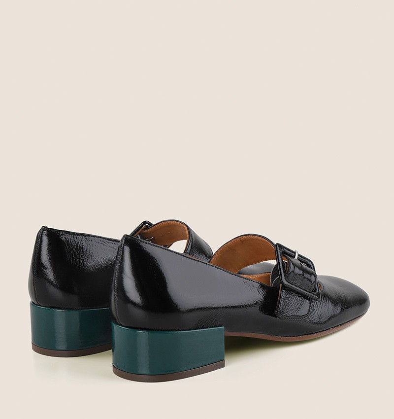 Chie mihara UNARI BLACK GREEN Grandes ahorros