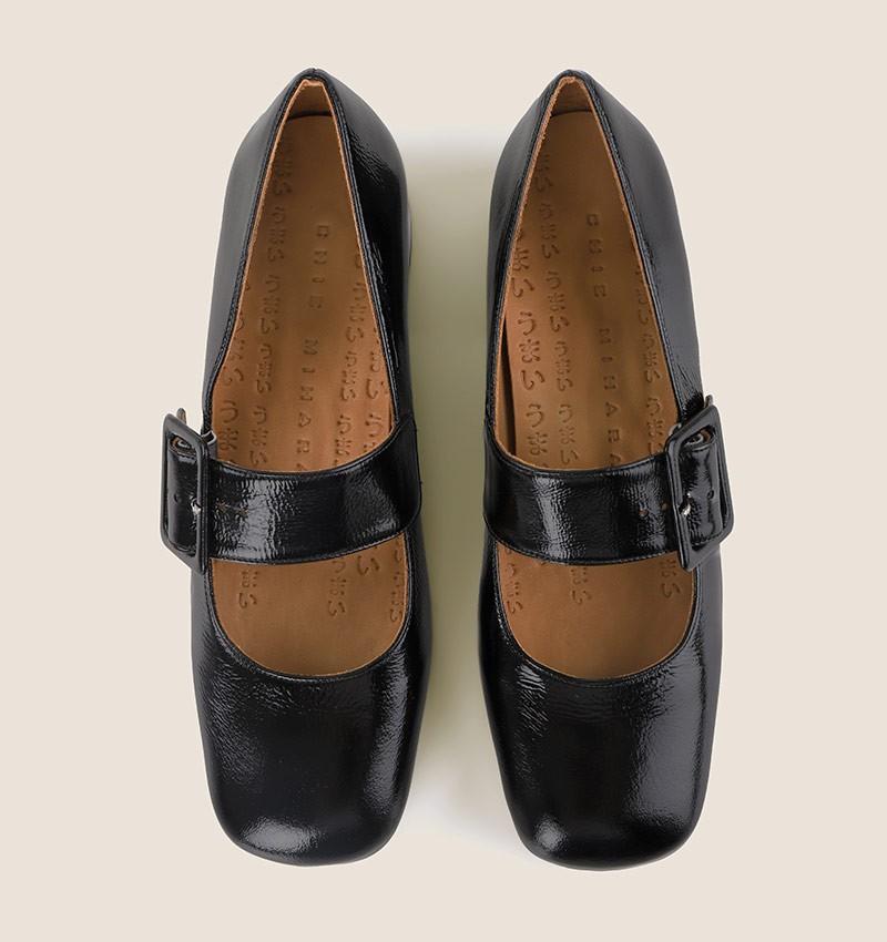 Chie mihara UNARI BLACK GREEN Grandes ahorros