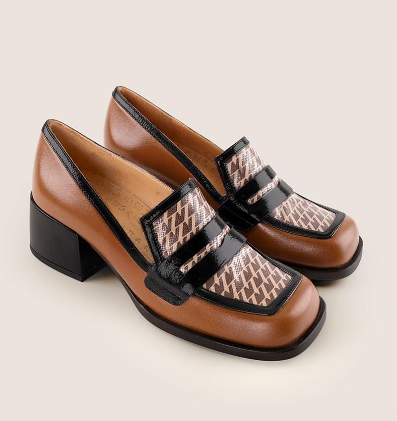 Chie mihara BROCHI BROWN Rebajas top