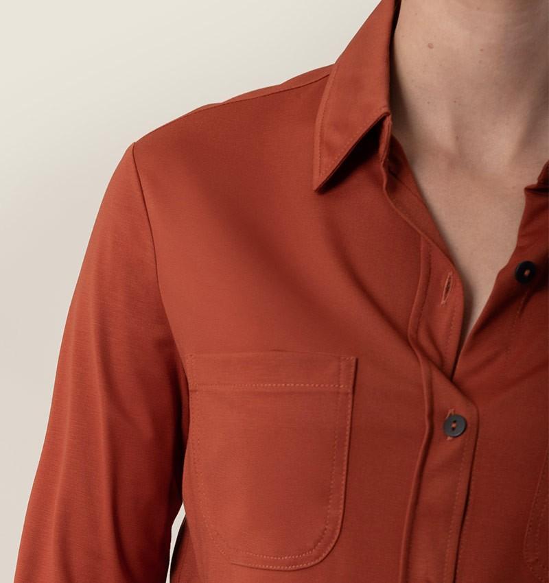 Chie mihara CAMISA BASEL MARRON ÚLTIMAS EDICIONES