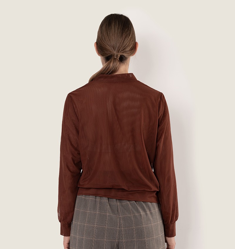 Chie mihara CARDIGAN CHEVI MARRON Superdescuento