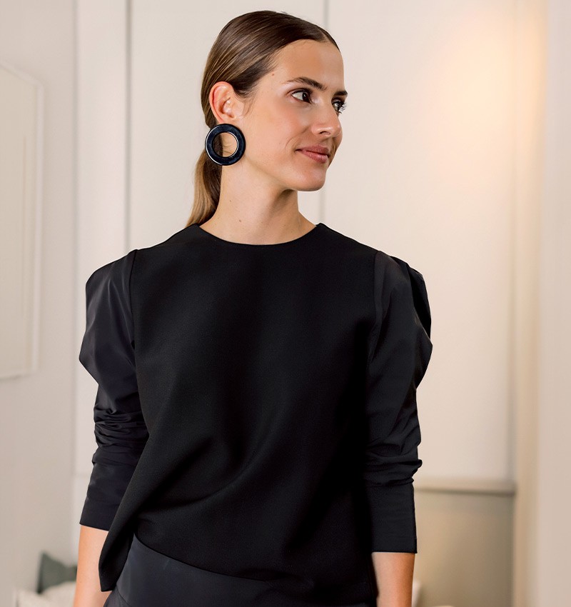 Chie mihara TOP BARLO NEGRO Precios de Black Friday