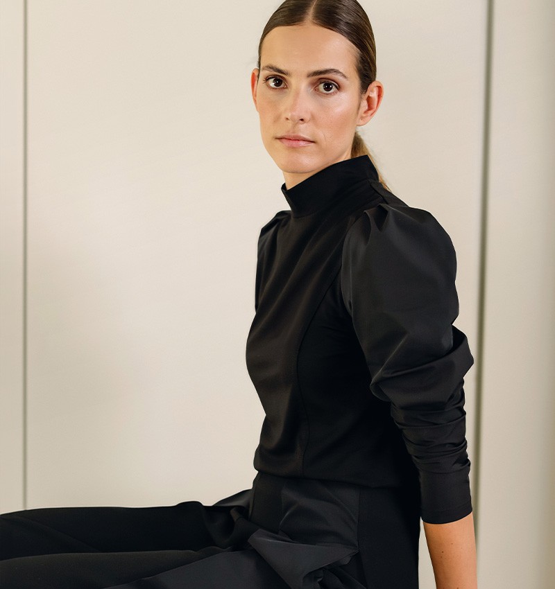 Chie mihara TOP BRENDA NEGRO Ofertas especiales