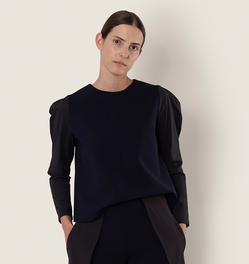 Chie mihara TOP BARLO AZUL MARINO Precio ultrabajo