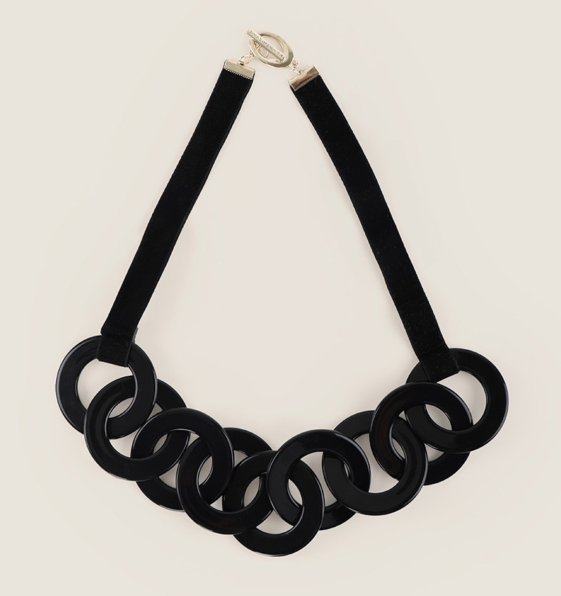 Chie mihara COLLAR WAPA NEGRO En línea
