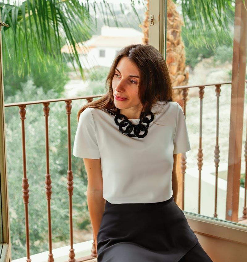 Chie mihara TOP LUMI BLANCO Venta caliente