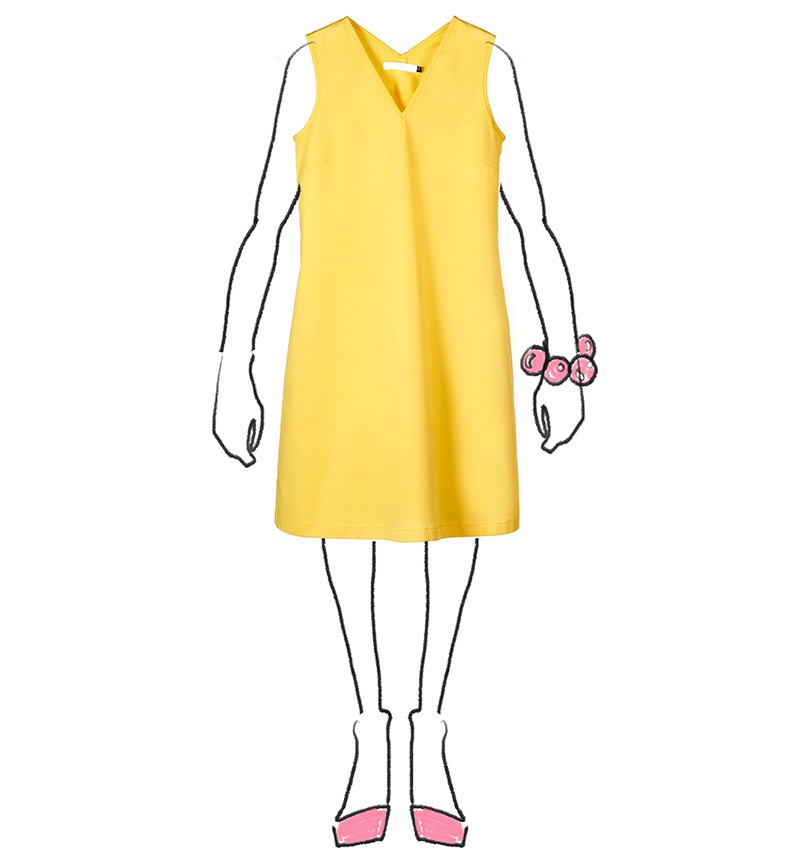 Chie mihara VESTIDO DEMI AMARILLO En oferta